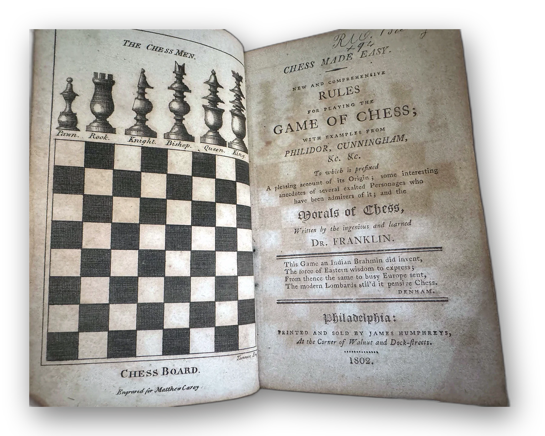 Chess Made Easy, with Franklin's Morals of Chess