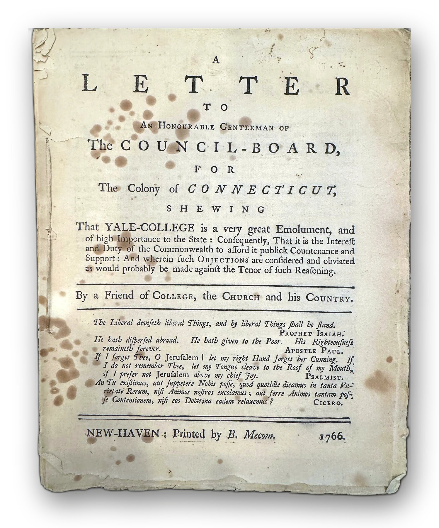 A Letter to an Honourable Gentleman of the Council-Board