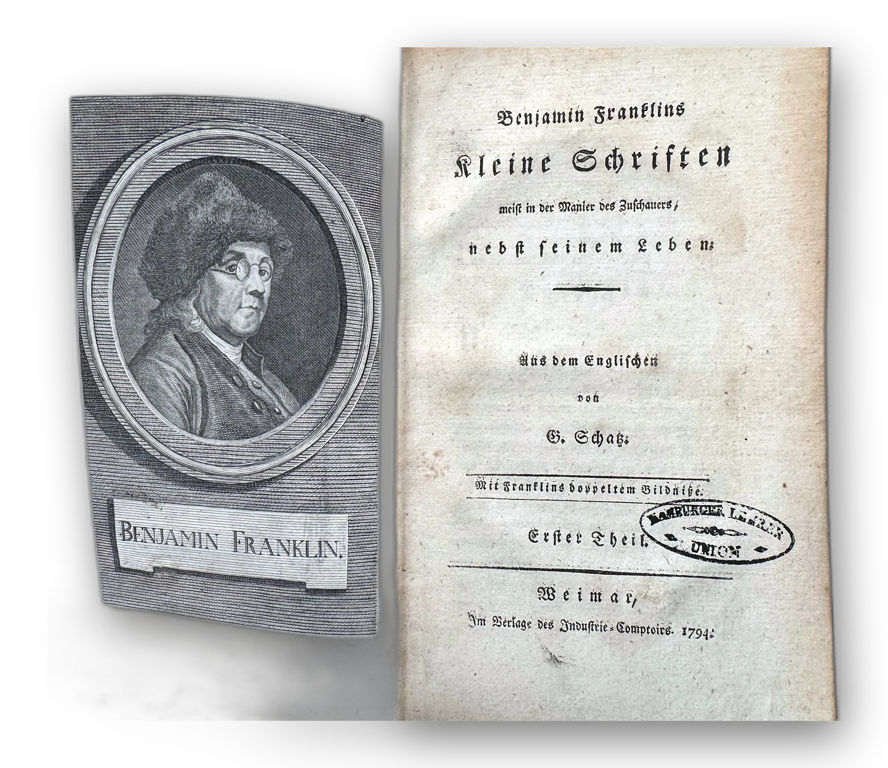 The Works of Benjamin Franklin, First german Edition