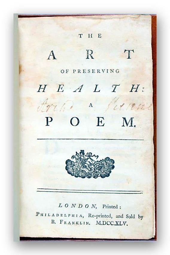 John Armstrong, The Art of Preserving Health: A Poem