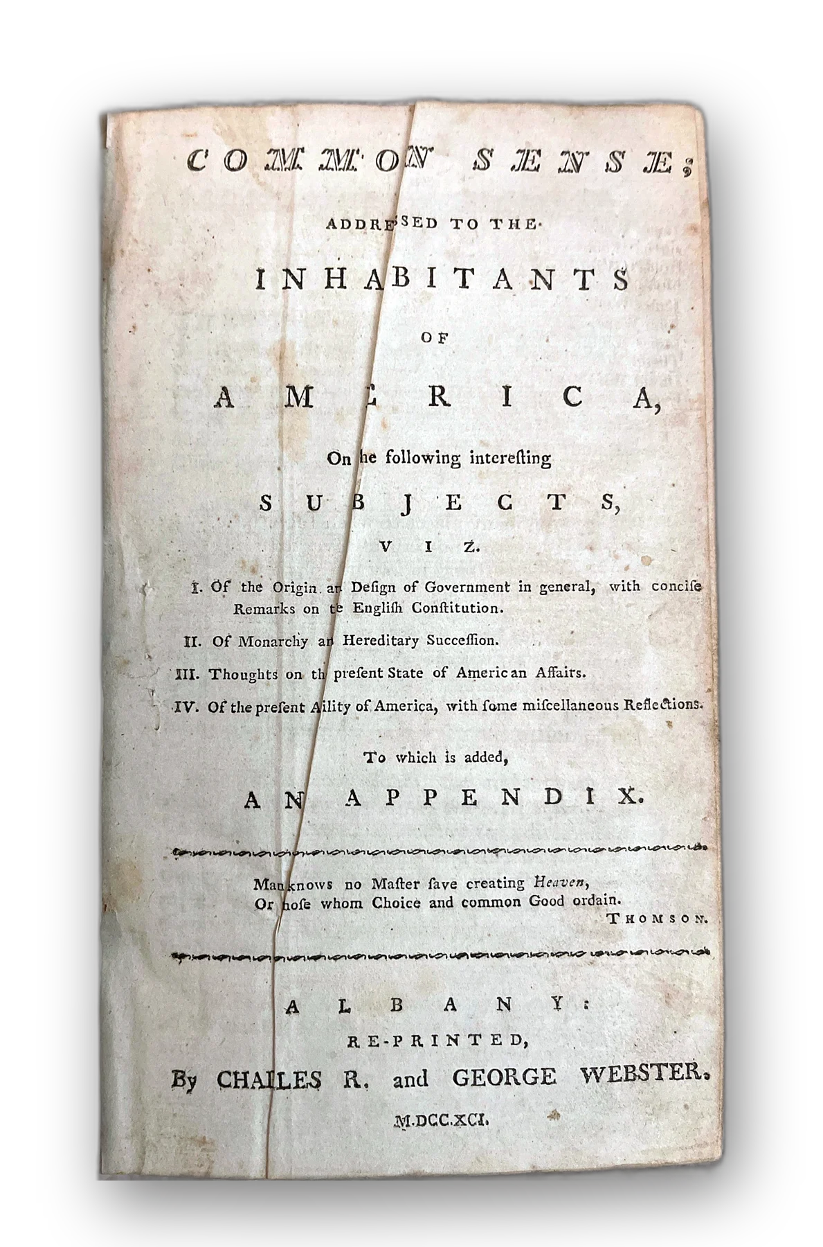 The Writings of Thomas Paine
