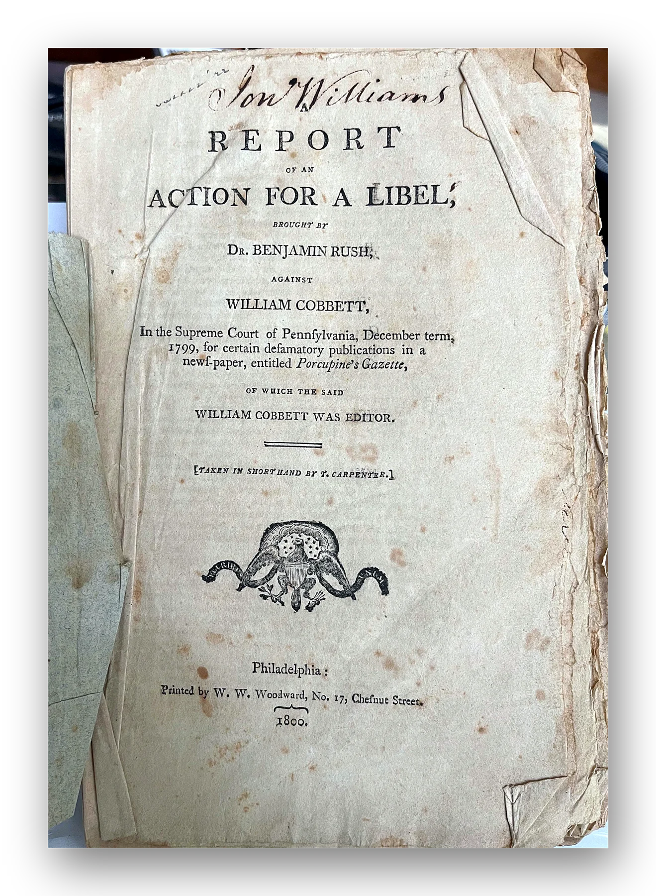 Report of an Action For A Libel