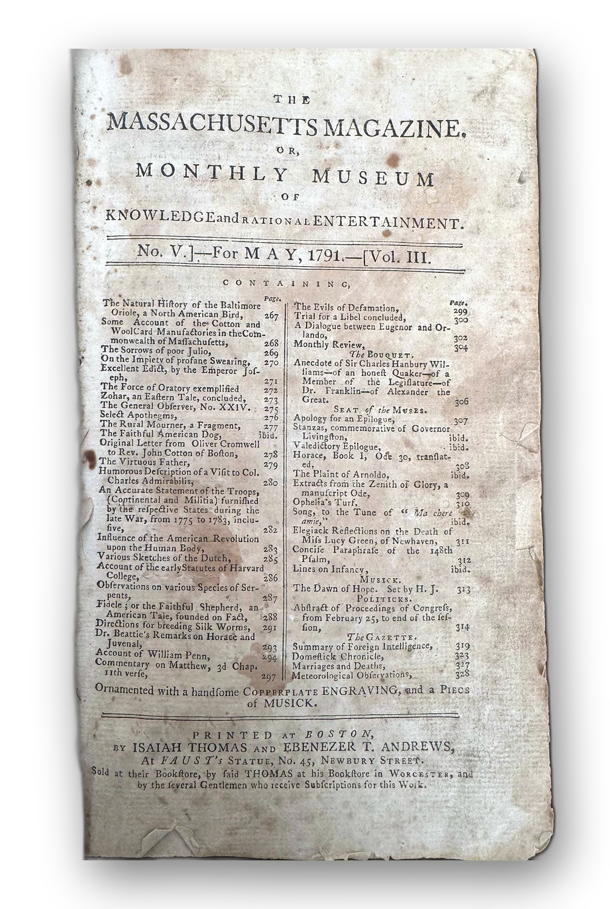 The Massachusetts Magazine