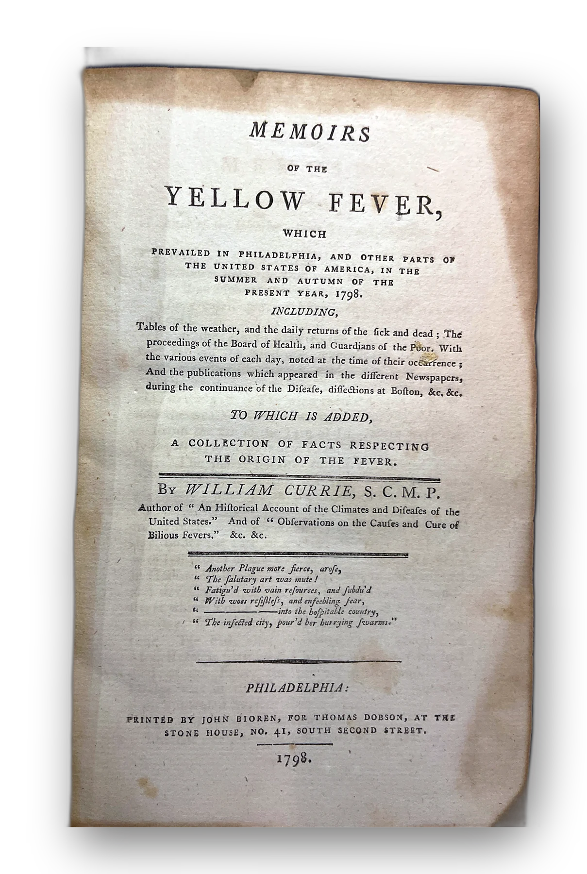 Memoirs of the Yellow Fever