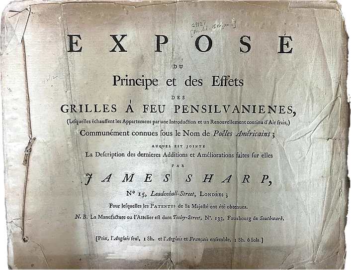 Exposé du Principe et des Effets des Grilles à Feu Pensilvaniennes