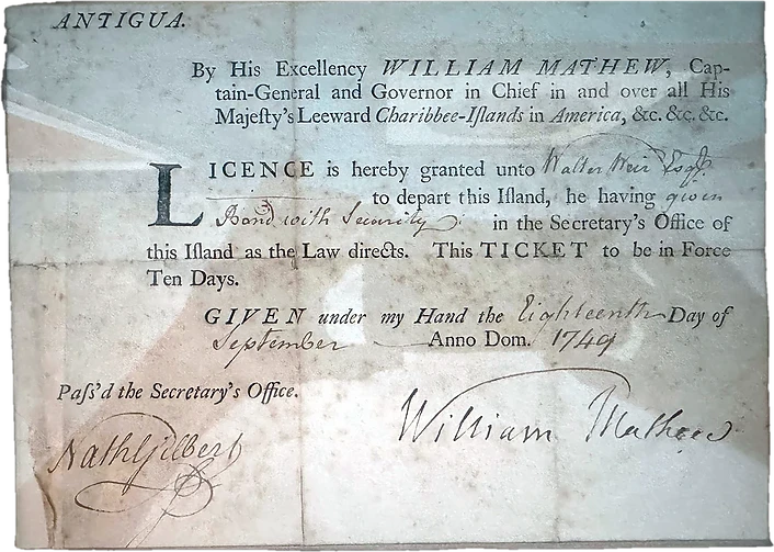 A printing from Franklin's press in Antigua