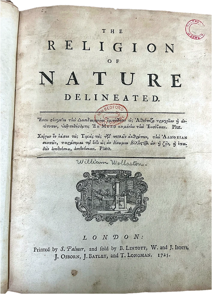 The Religion of Nature Delineated