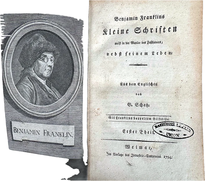 The Works of Benjamin Franklin, First german Edition