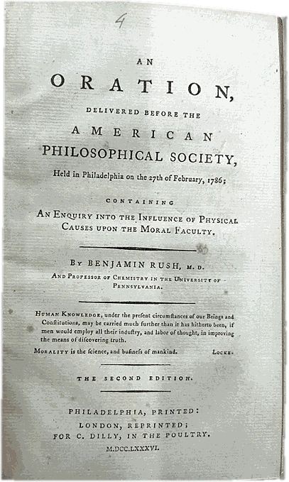 An Oration. Delivered before the American Philosophical Society,