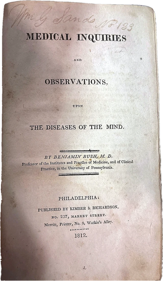 Medical Inquiries and Observations upon Diseases of the Mind