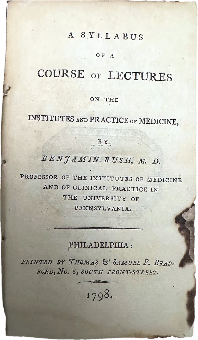 A Syllabus of a Course of Lectures on the Institutes and Practice of Medicine