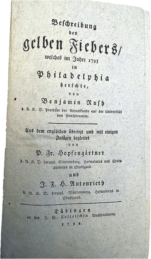 Beschreibung des Gelben Fiebers