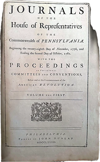 Journals of the House of Representatives of the Commonwealth of Pennsylvania