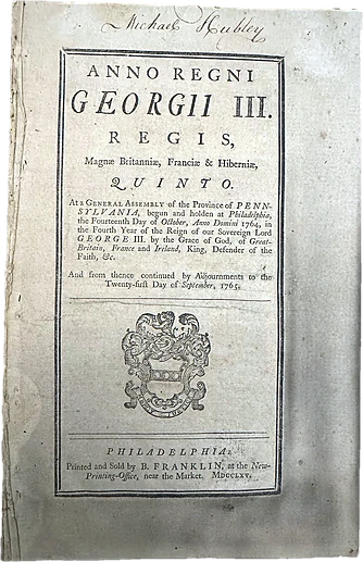 Anno Regni Georgii III: the Pennsylvania session laws