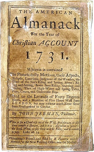 John Jerman, The American Almanack for the Year 1731