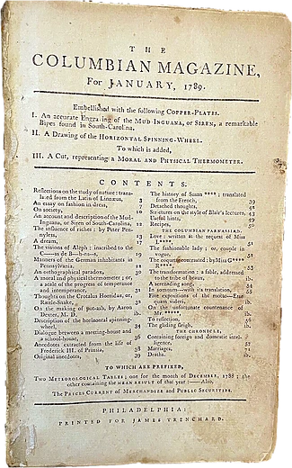 Account of the Manners of the German Inhabitants of Pennsylvania