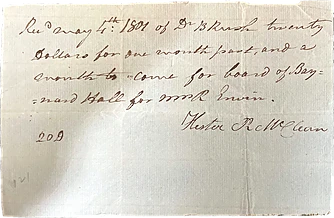 Autograph document signed by Benjamin Rush