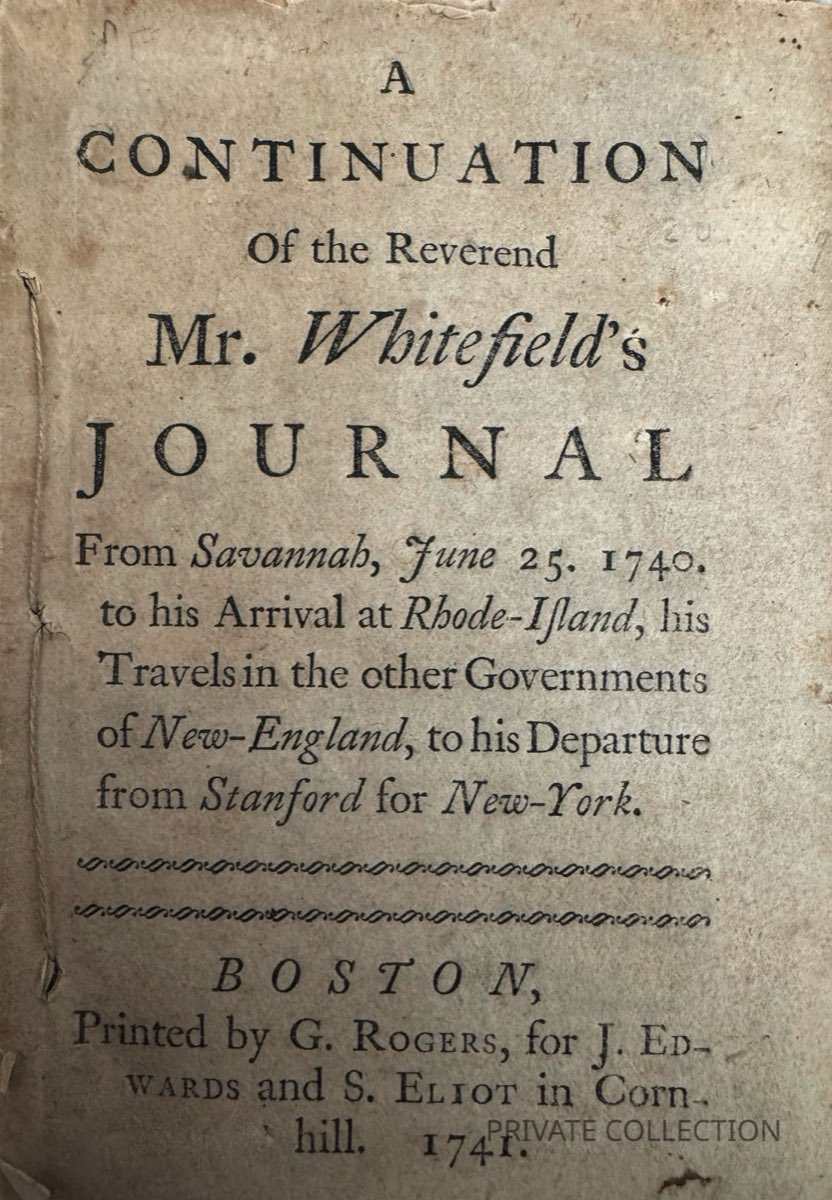 A Continuation of the Reverend Mr. Whitefield's Journal