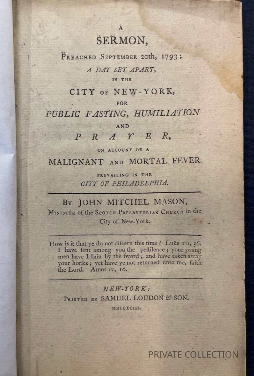 A Sermon Preached September 20,1793