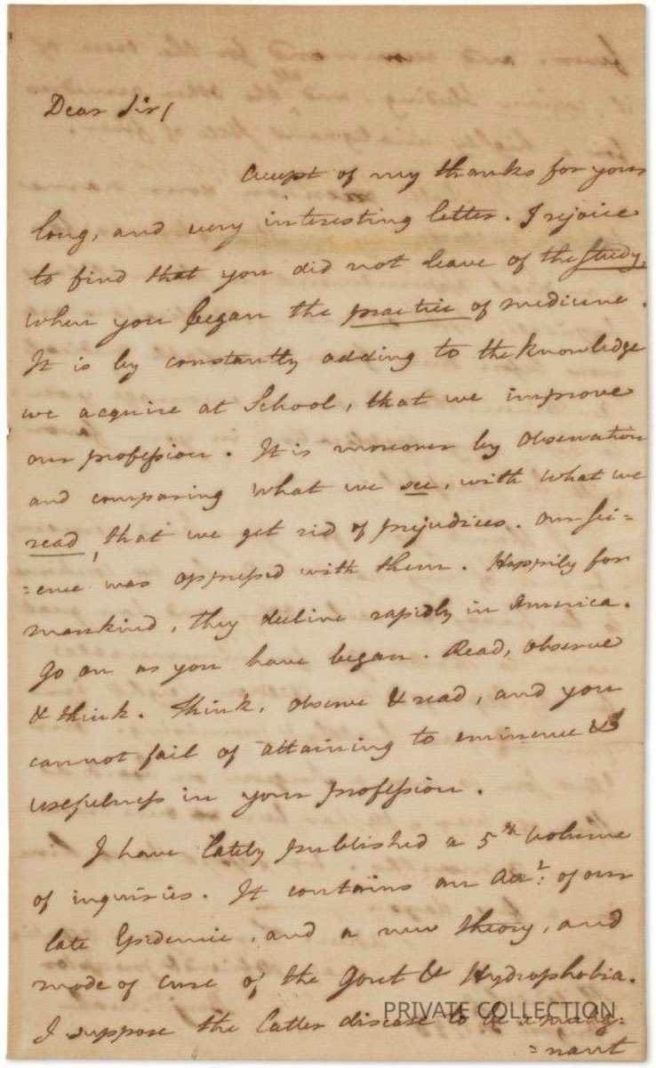 Benjamin Rush ALS August 2, 1798