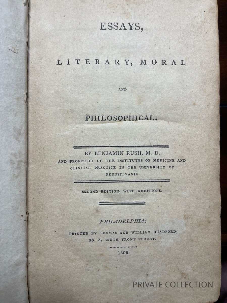 Benjamin Rush- Essays Literary, Moral, And Philosophical