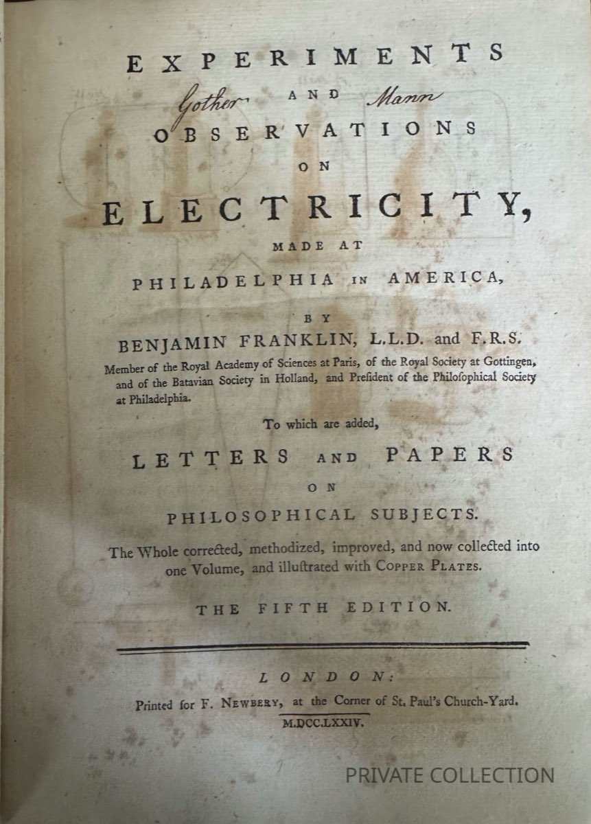 Experiments and Observations on Electricty