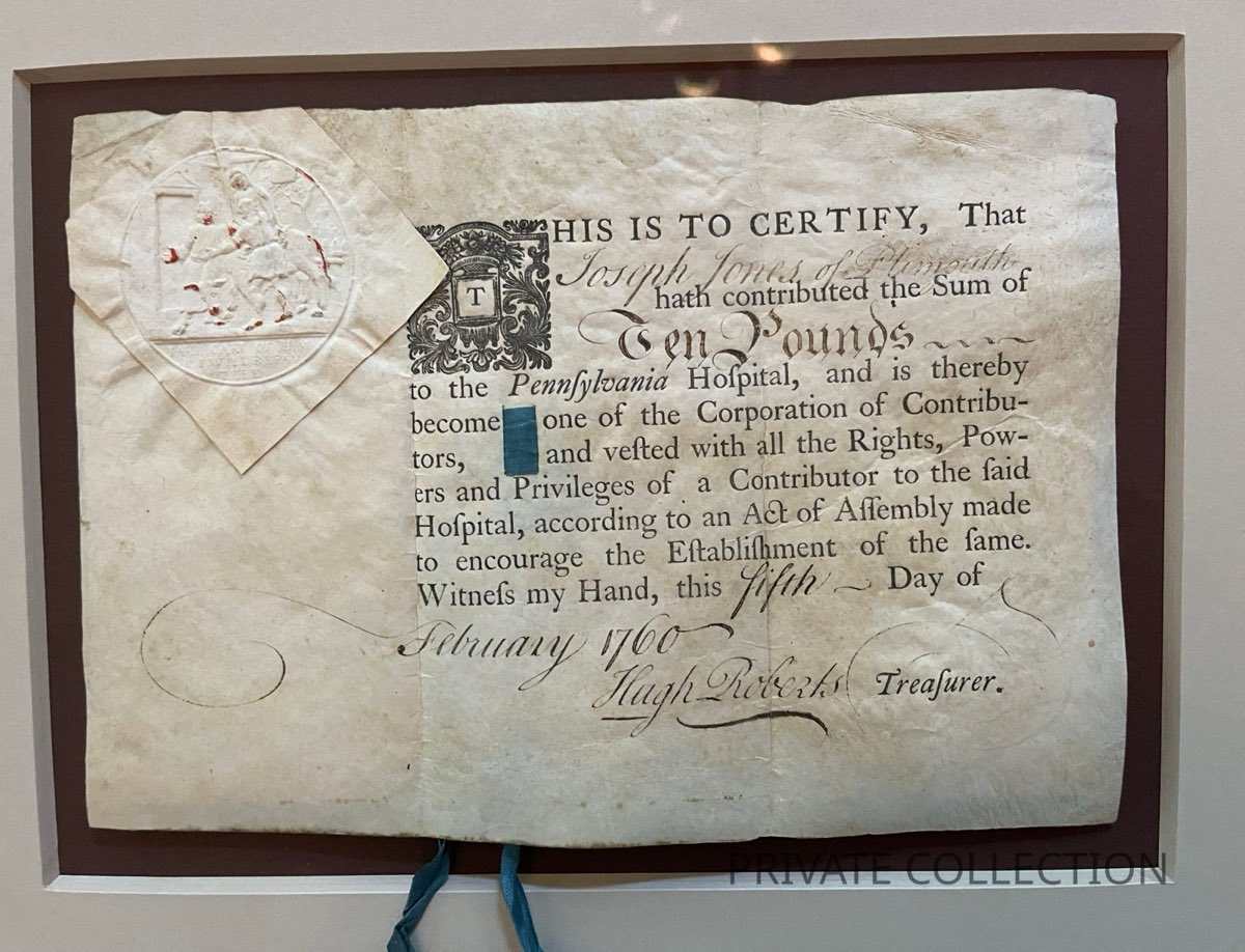 Franklin Imprint. Pennsylvania Hospital