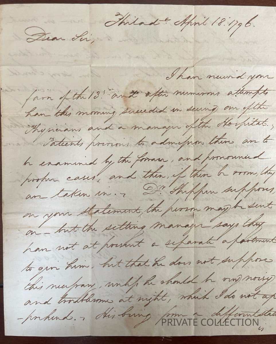 Letter Regarding Pa Hospital