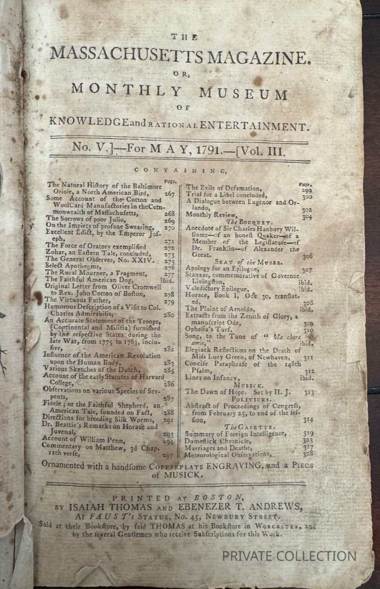 The Massachusetts Magazine